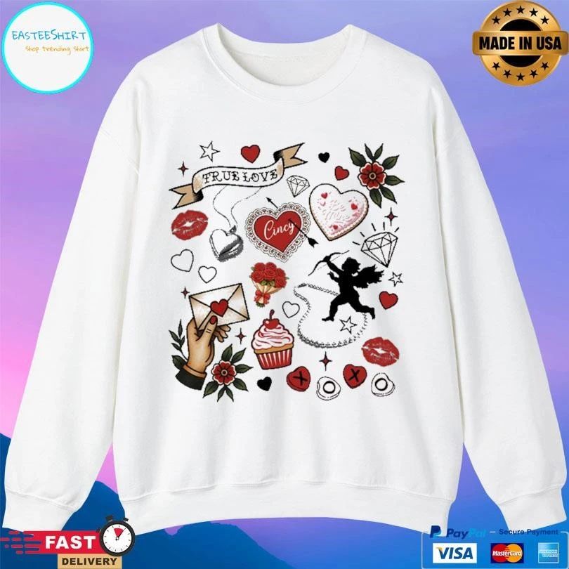 True Love Valentine’s Day Collage T-shirts