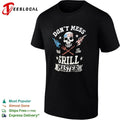 Don’t Mess with the Grill Master Skull American Flag T-shirt