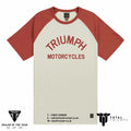 GENUINE Triumph Motorcycles Saltern Logo T-Shirt Rust/Bone New