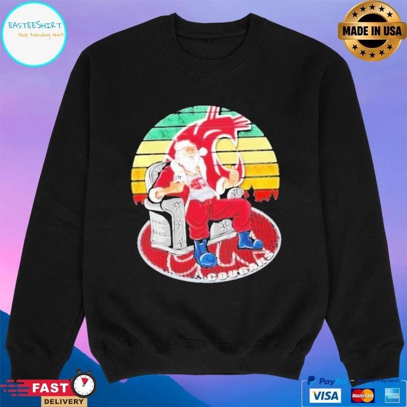 Washington State Cougars X Santa Claus Christmas Vintage T-shirts