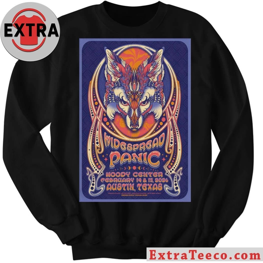 Original Widespread Panic Austin TX On Feb 14-15 2026 Tour Poster Shirt