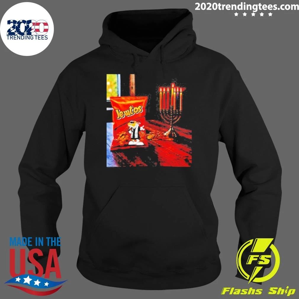 Jewtos Hanukkah Chips Jewish Menorah Funny Shirt