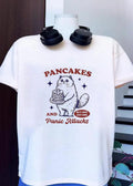 Funny Cat Holding Pancakes and Panic Attacks Buy One Get One shirt
