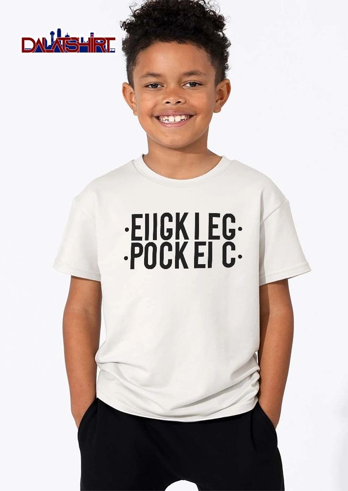 Eiigk I Eg Pock Ei C Black Typography Side Dots Bold Font shirt