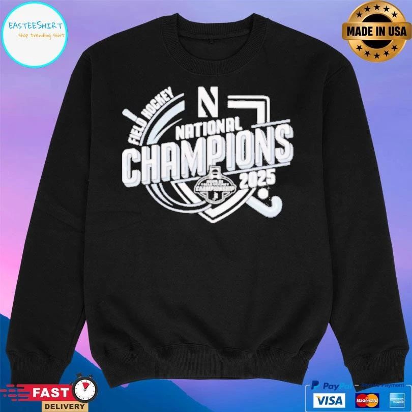 Northwestern Field Hockey National Champions 2025 T-shirts