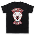 BLACK WIDOWS EVERY WHICH WAY UNOFFICIAL BUT LOOSE LOGO MENS & WOMENS T-SHIRT