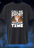 Angry Cat With A Baseball Bat Call Me Short Another Time Shirt