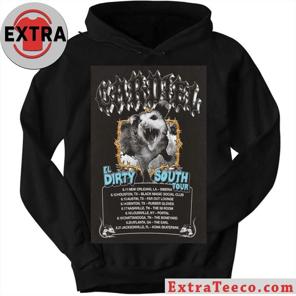 Cardiel EL Dirty South Tour 2026 Poster Shirt