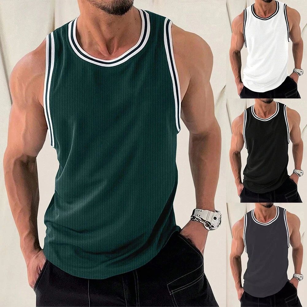 Male Tank Men's Vest Sweat-wicking Breathable Fashionable Lightweight