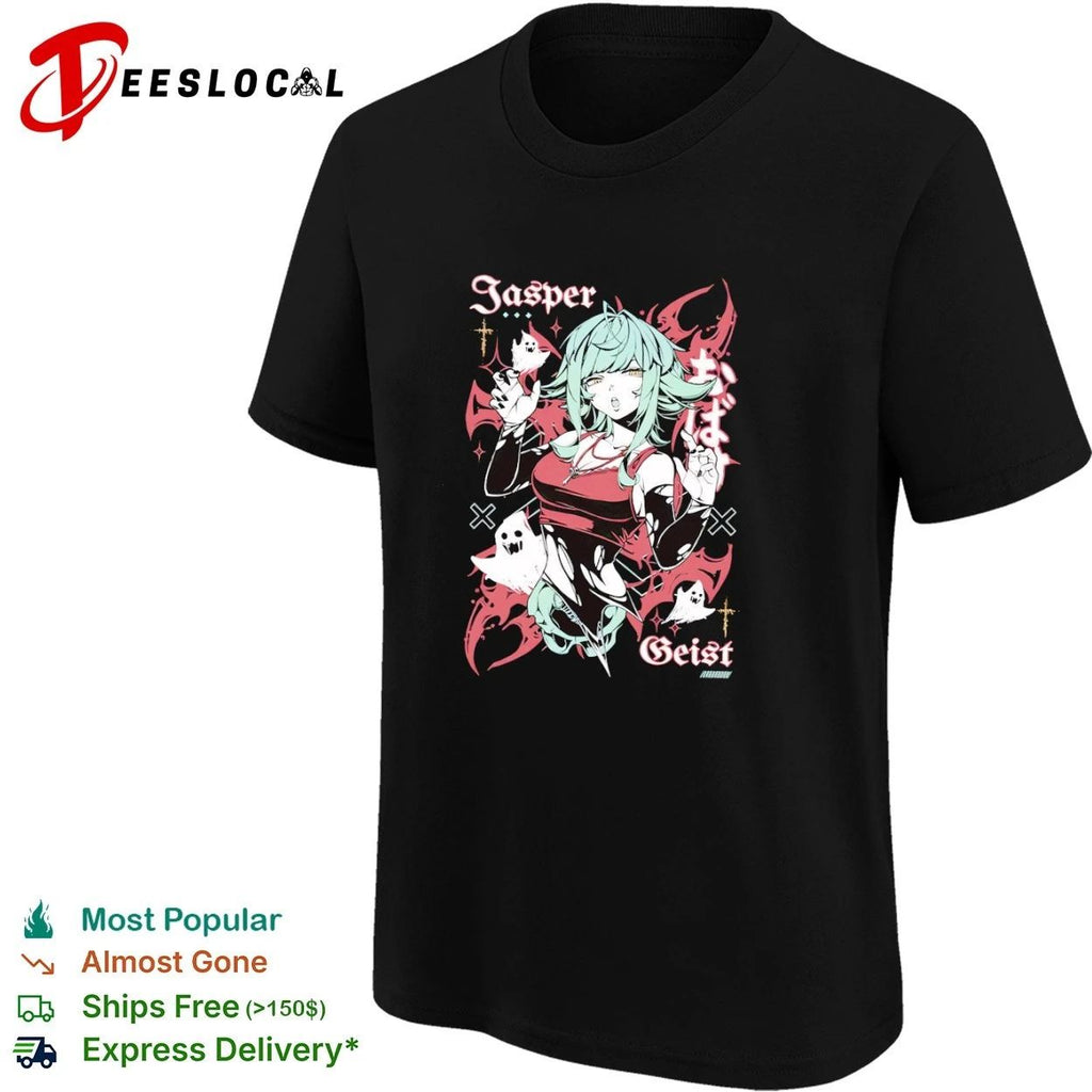 Jasper Geist Anime Girl Ghost goth manga T-shirt