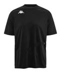 Kappa Rovigo SS Unisex Black T Shirt 304IPRO 910 Size 2XL