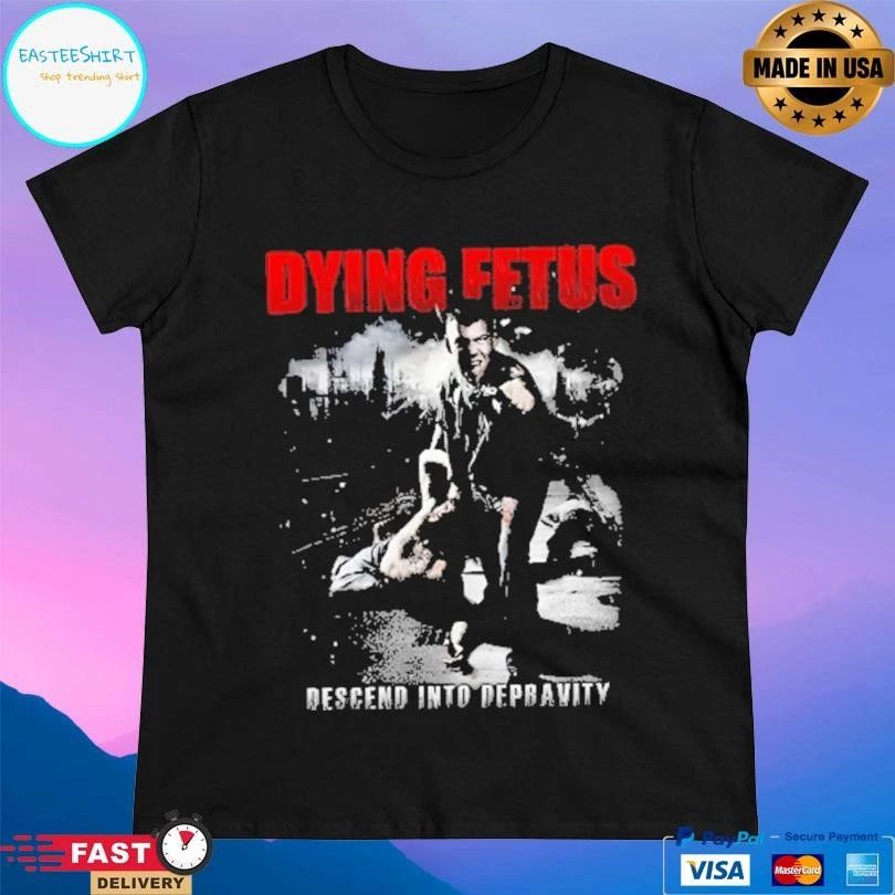 Dying Fetus Descend Into Depravity T-shirts