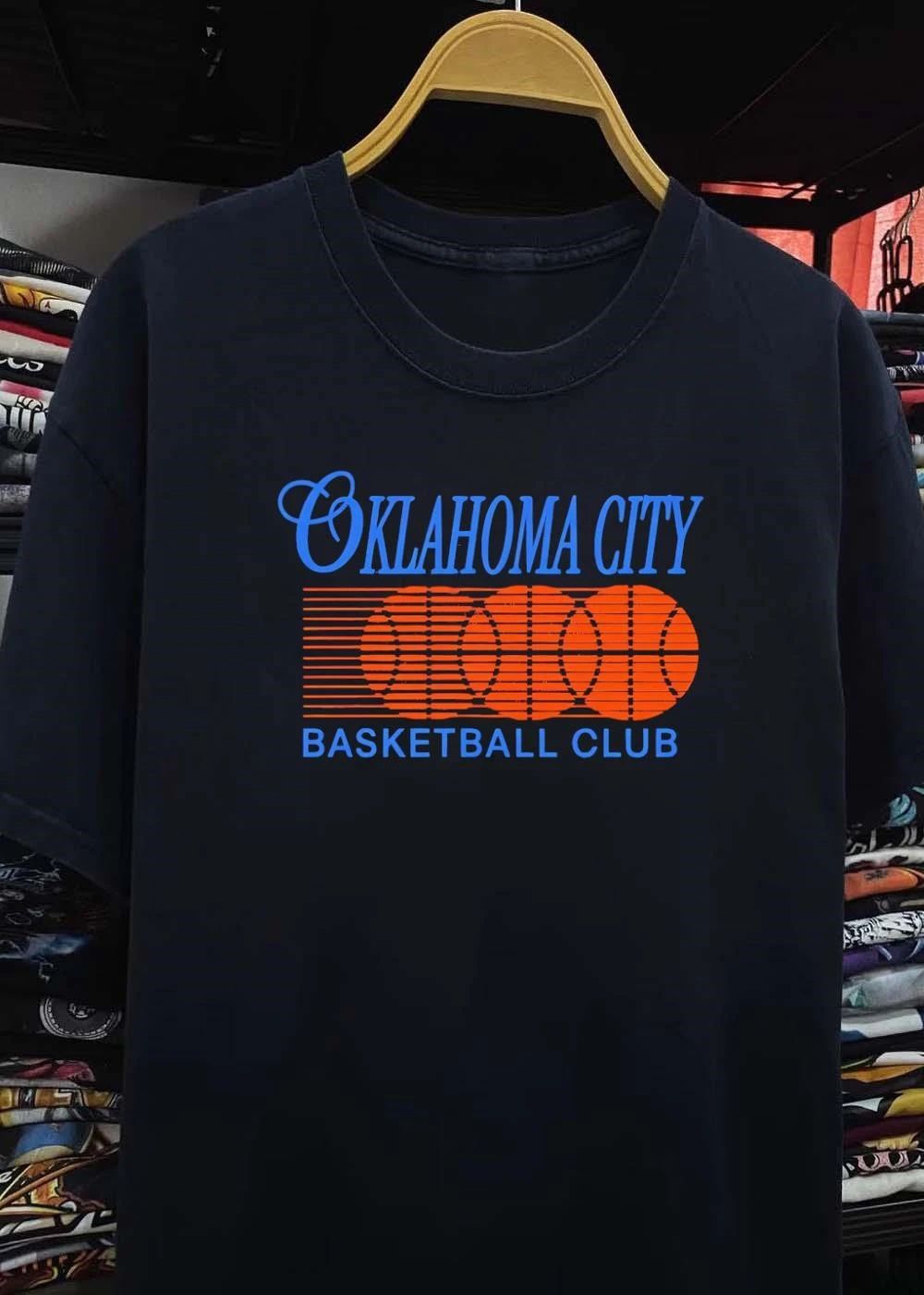 Merchandise Oklahoma City Basketball Club Orange Motion Tee Shirt