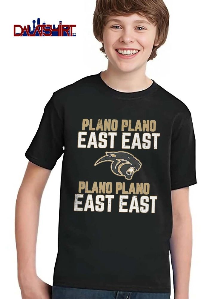 Plano East Panthers Distressed Panther Head Logo shirt