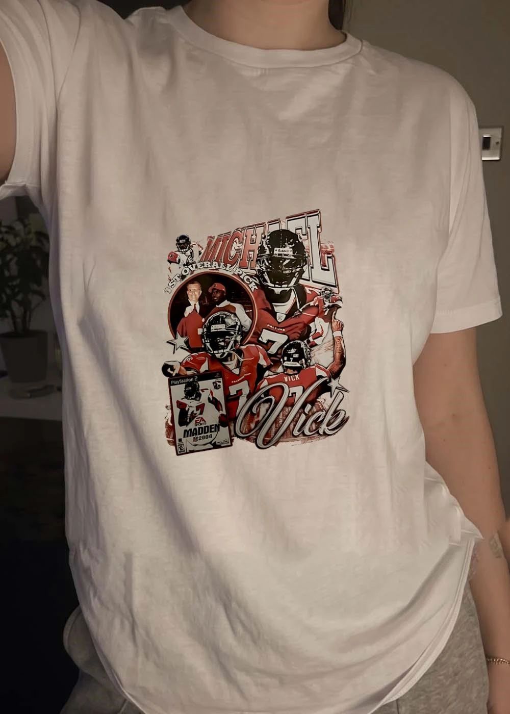 Michael Vick 1st Overall Pick Madden 2004 Atlanta Falcons shirt