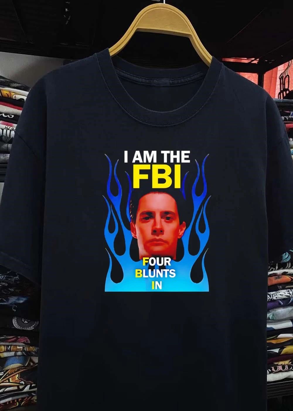 Special Agent Dale Cooper I Am The FBI Four Blunts In T-Shirt