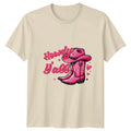 Howdy Y'all Pink Cowboy Boots Hat Western Country T-Shirt