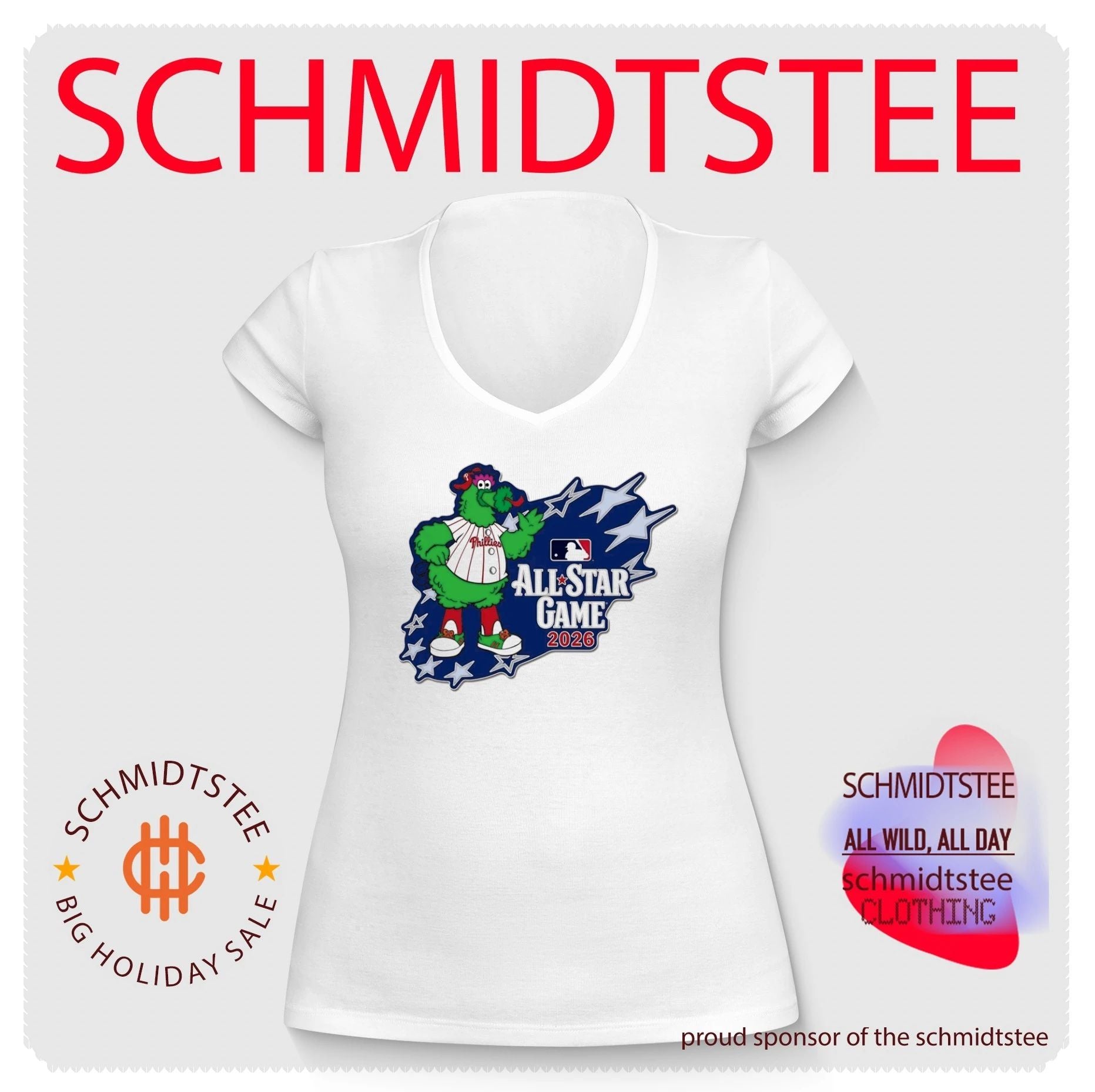 Philadelphia Phillies 2026 MLB All Star Game Phanatic Stars mascot shirt
