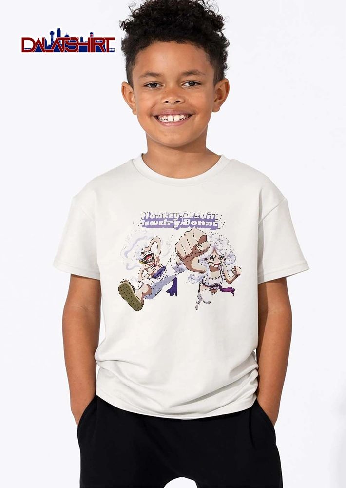 Monkey D Luffy Jewelry Bonney Gear 5 Anime Characters Action Poses shirt
