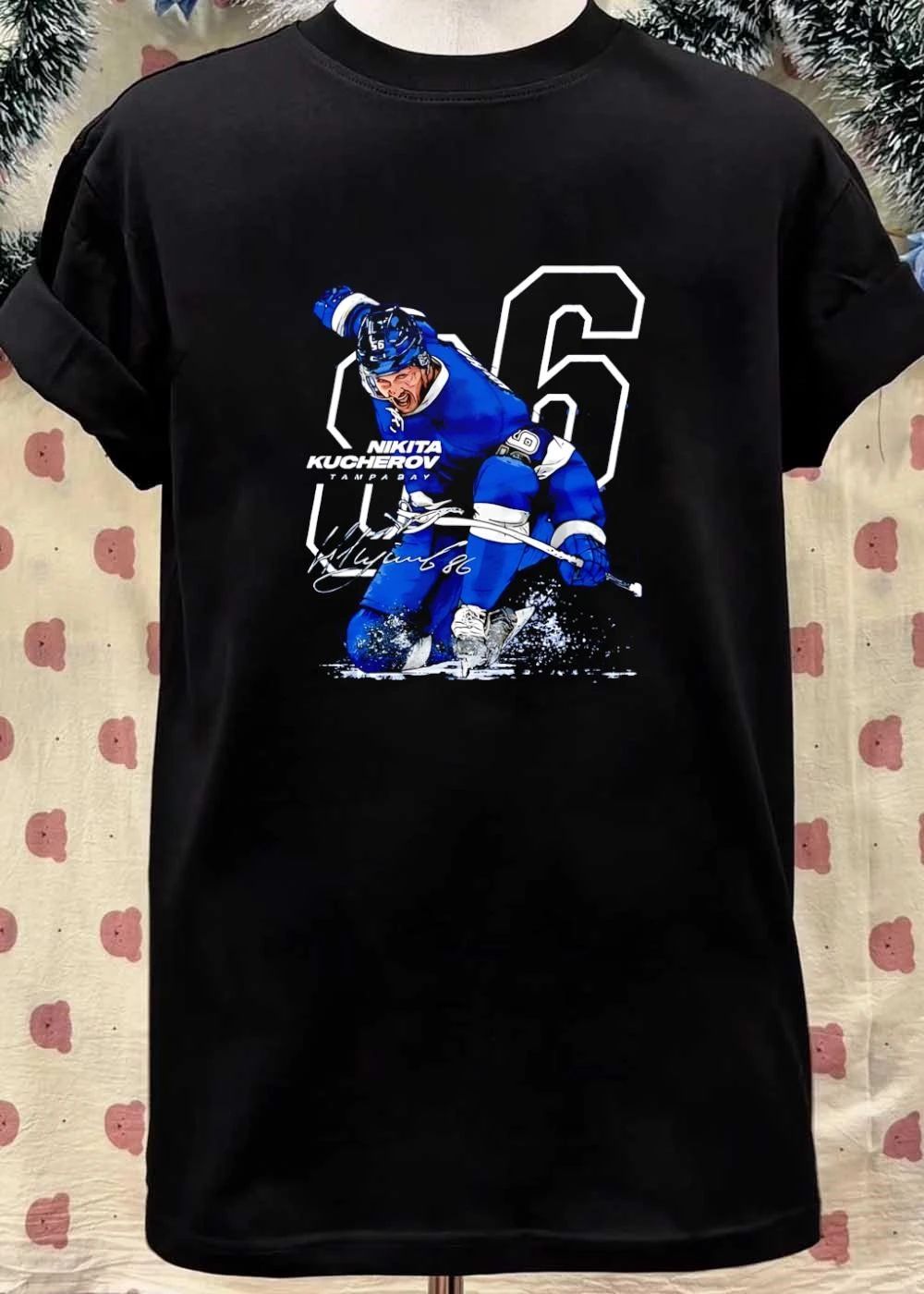 Nikita Kucherov Signature Tampa Bay Hockey Player T-Shirt