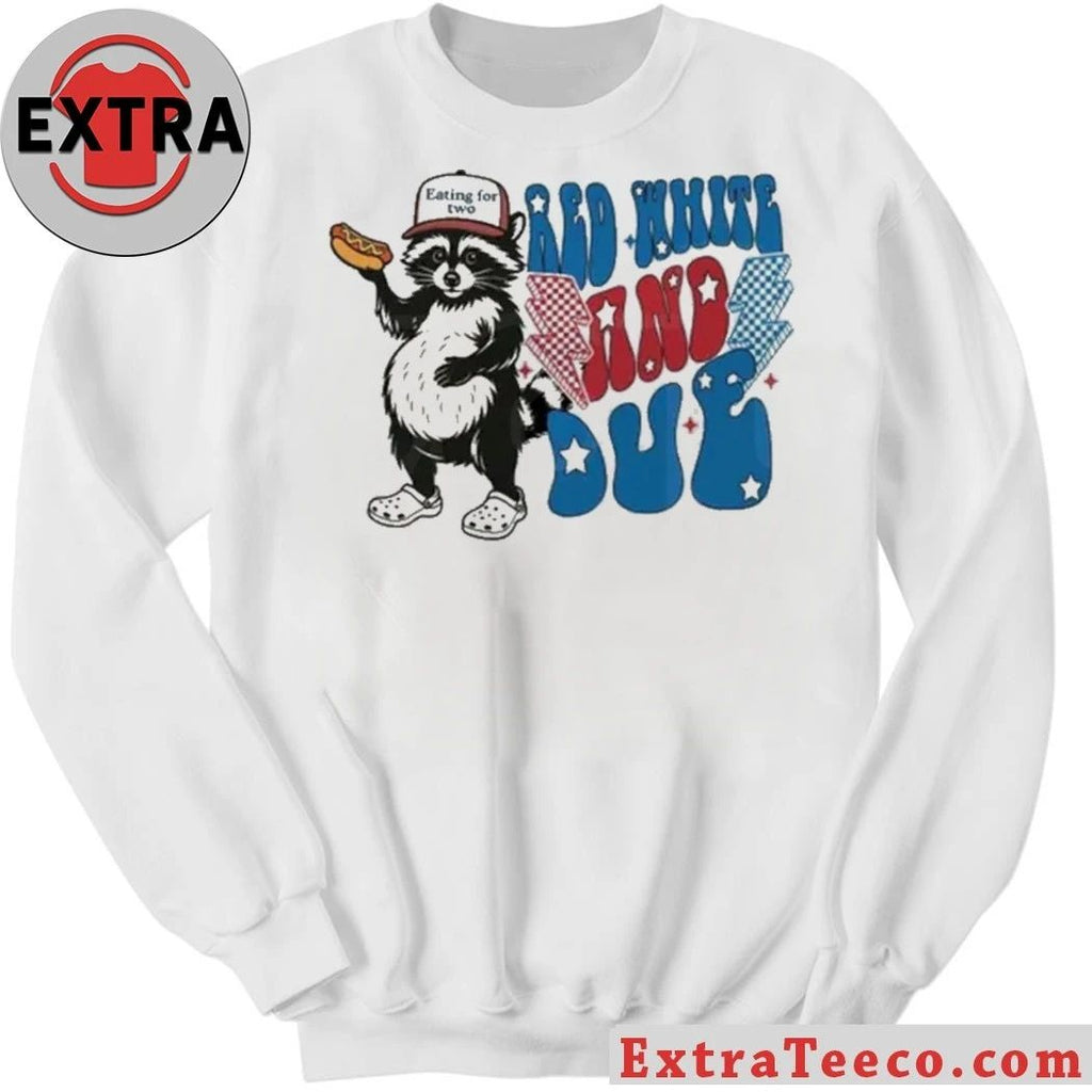 Red White and Due 4th of July Pregnancy T-Shirt