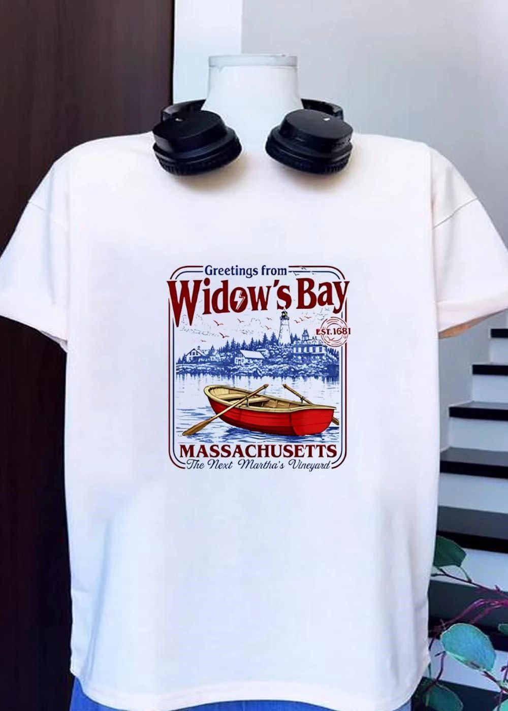 The Next Martha’s Vineyard Greetings From Widows Bay Massachusetts Boat shirt