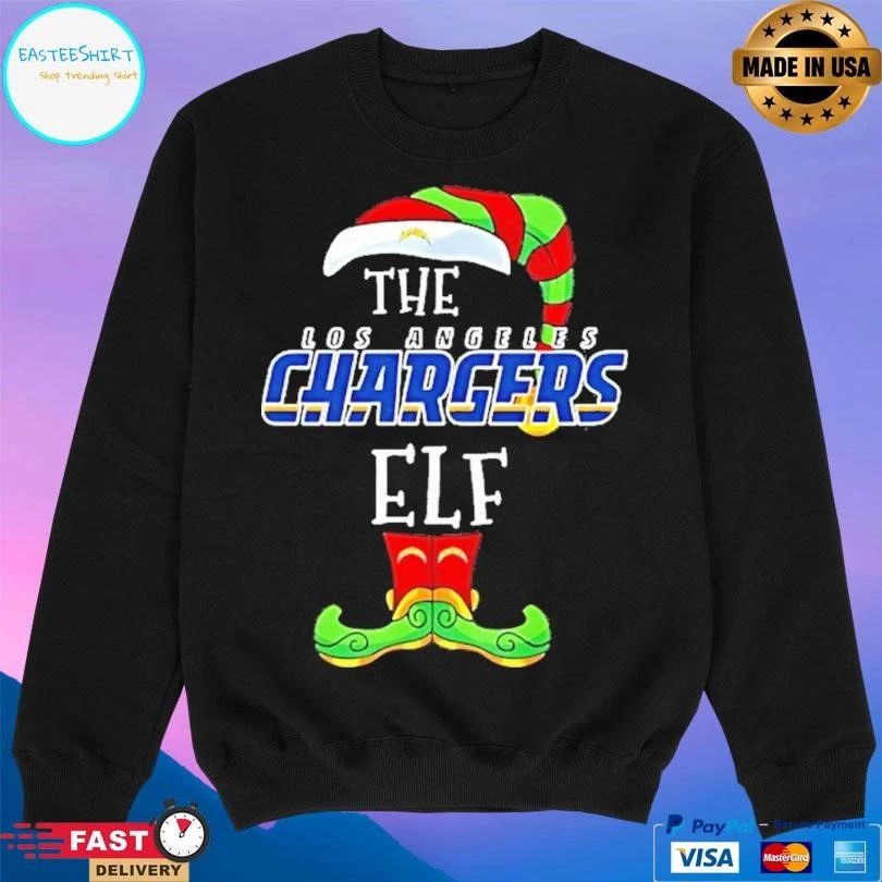 The Los Angeles Chargers Christmas Elf T-shirts