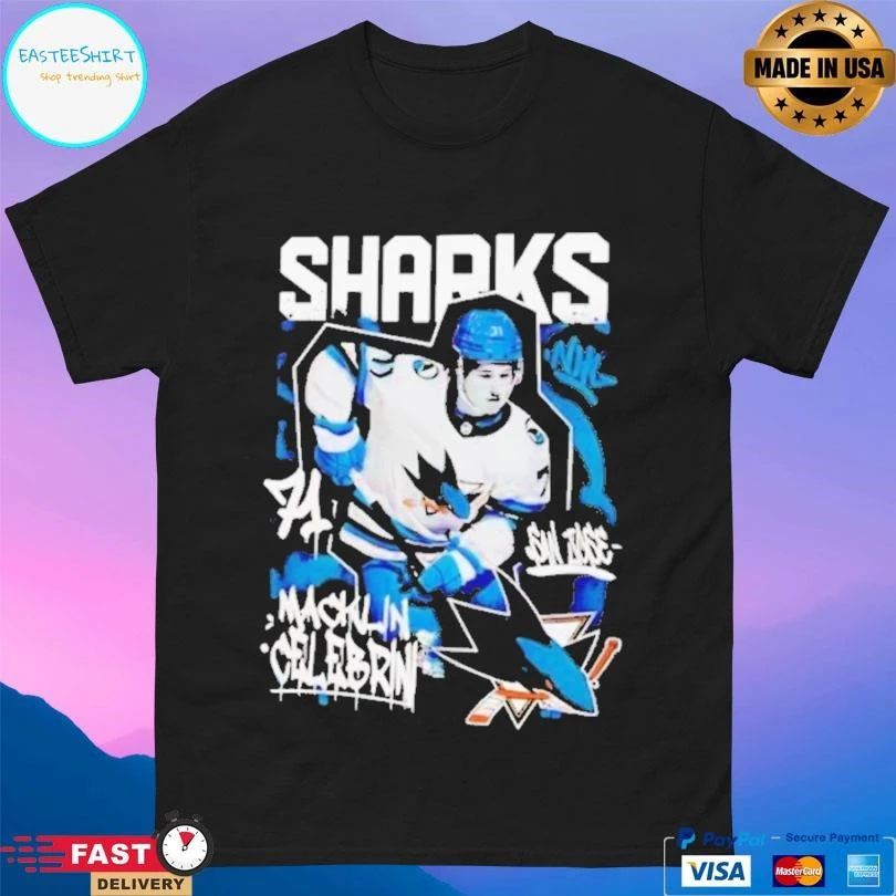 San Jose Sharks Macklin Celebrini Star Moment T-shirts