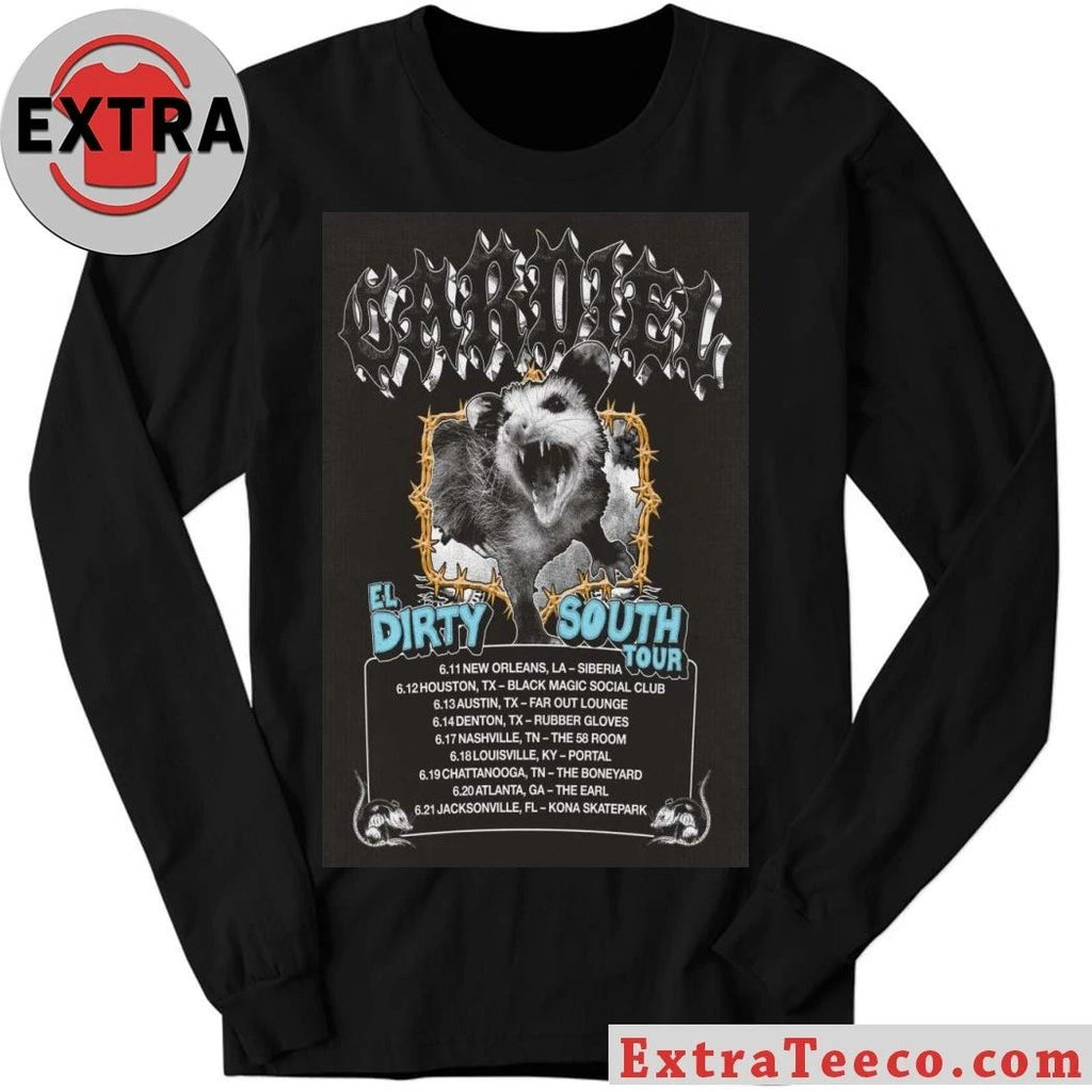 Cardiel EL Dirty South Tour 2026 Poster Shirt