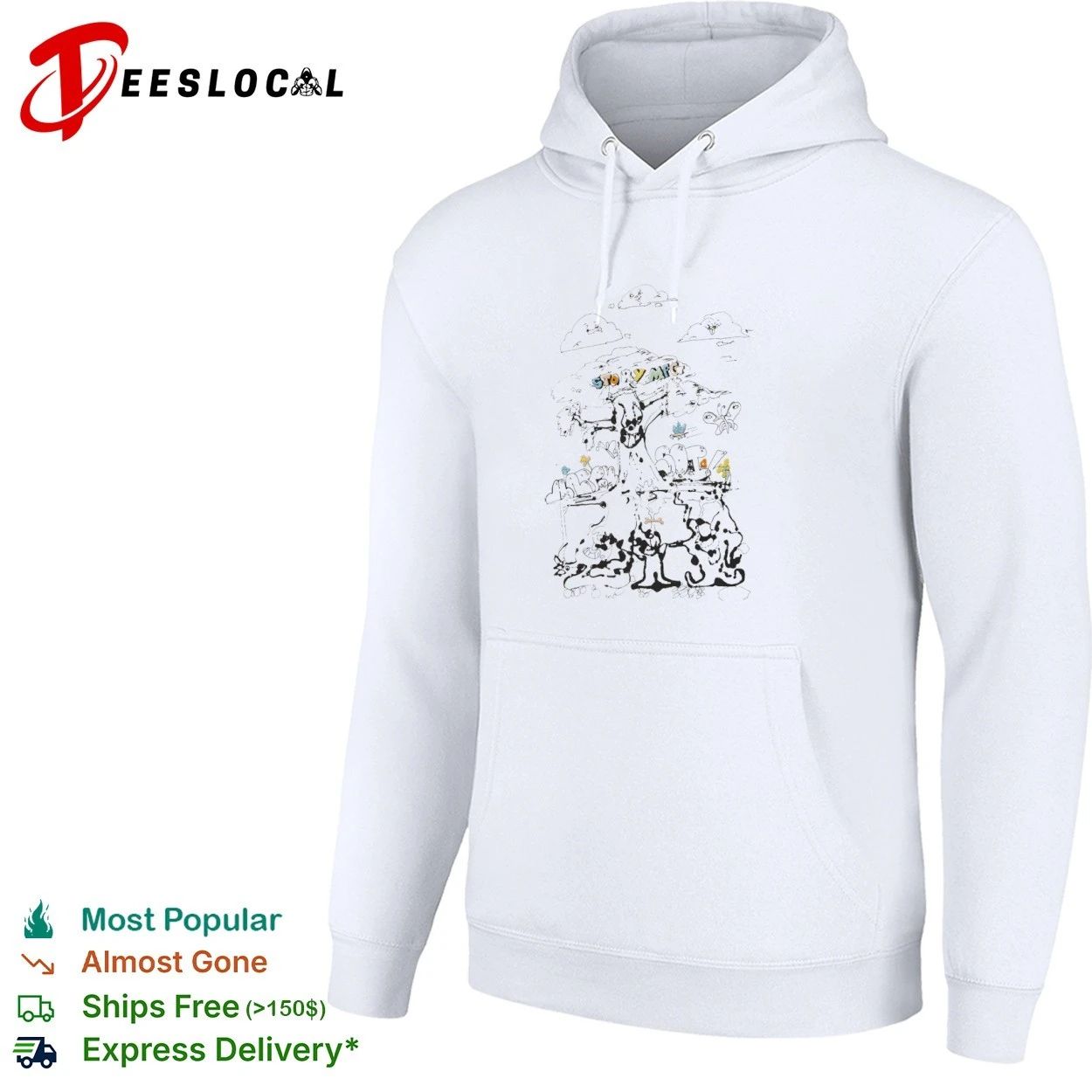 Story Mfg Happy Soil Tree Embroidered T-shirt