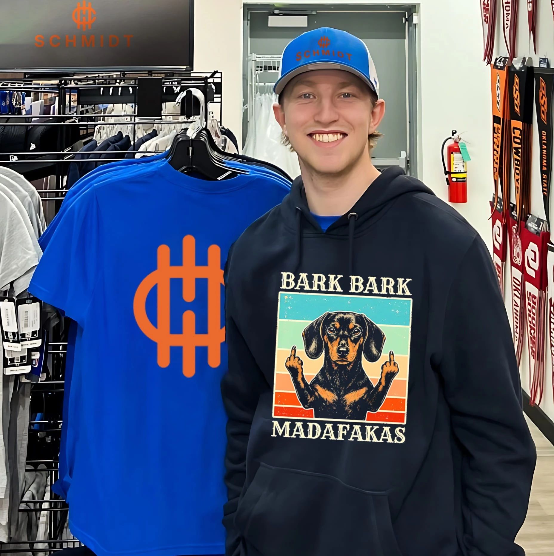 Bark Bark Madafakas middle finger dog funny shirt