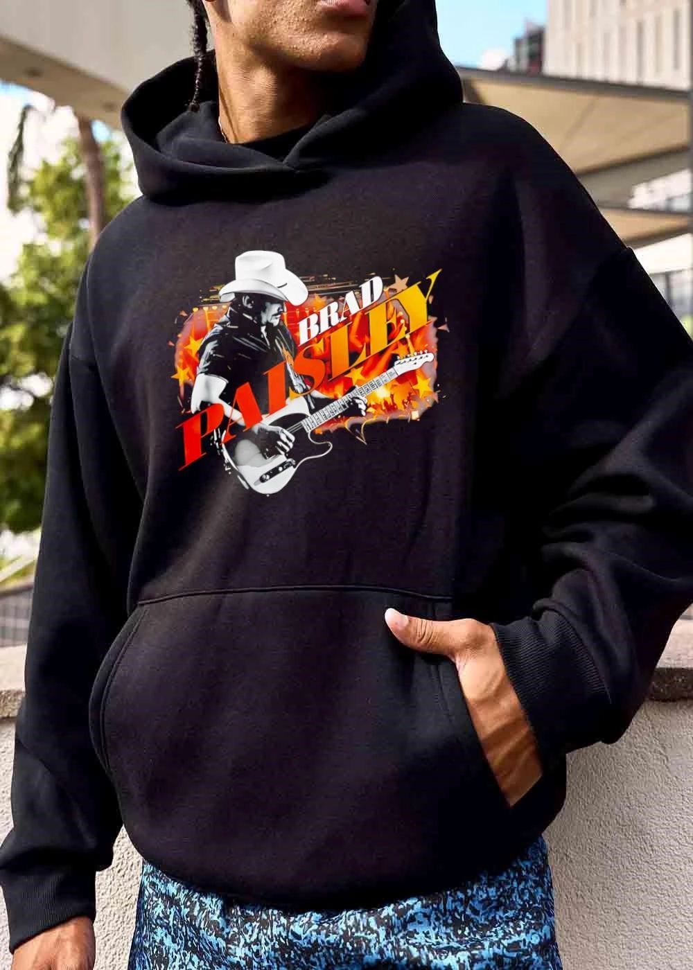 Brad Paisley Cowboy Hat Musician Playing Electric Guitar shirt