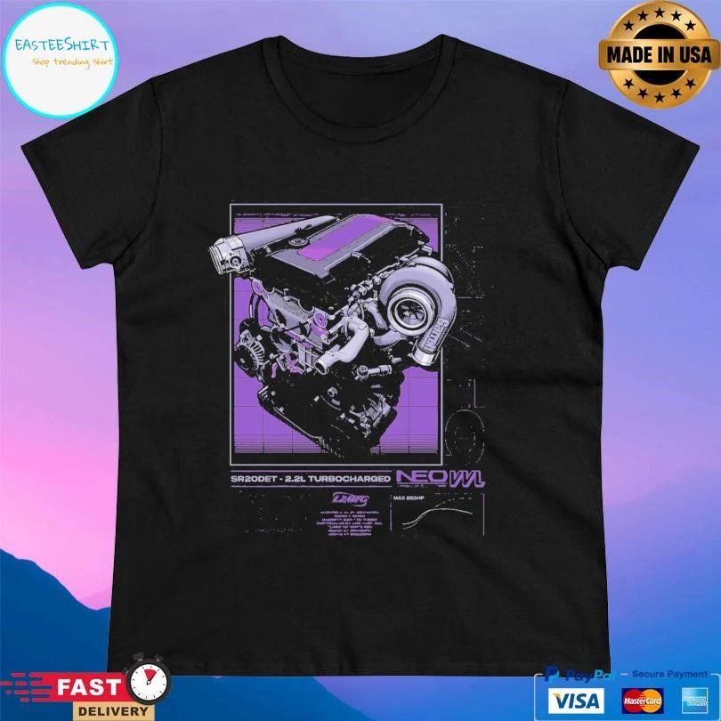 LZMFG Sr20det Turbocharged Neo T-shirts