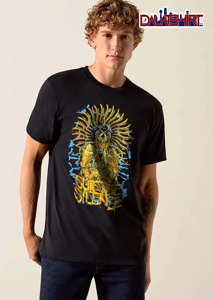 Suicide Silence Green Tentacle Monster Egyptian Sarcophagus Yellow Rays shirt