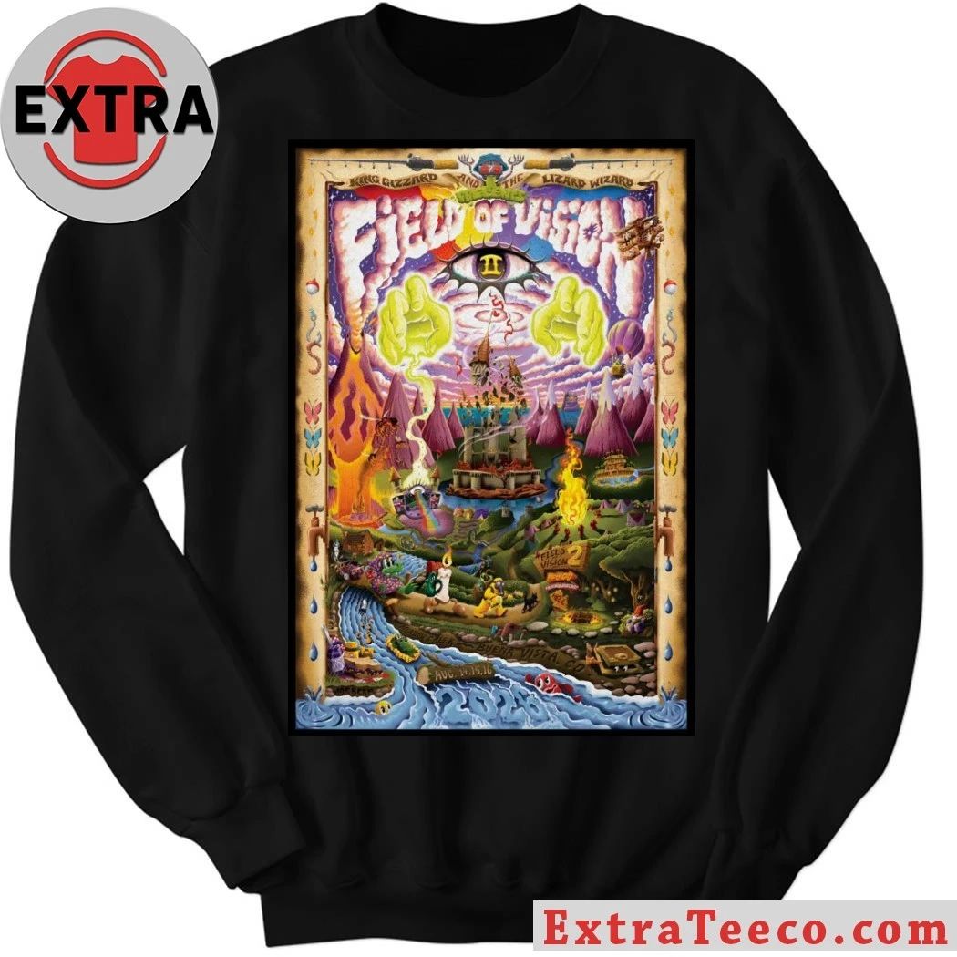 King Gizzard And The Lizard Wizard Field Of Vision II Festival Aug 14-16 2026 In Buena Vista CO Poster Shirt