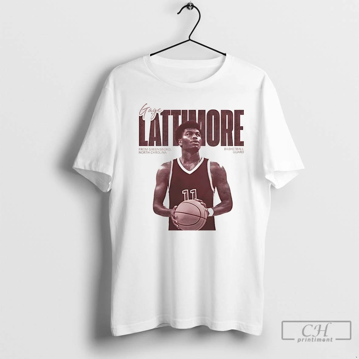 Premium Gage Lattimore Basketball From Greensboro North Carolina Vintage Christmas T Shirts