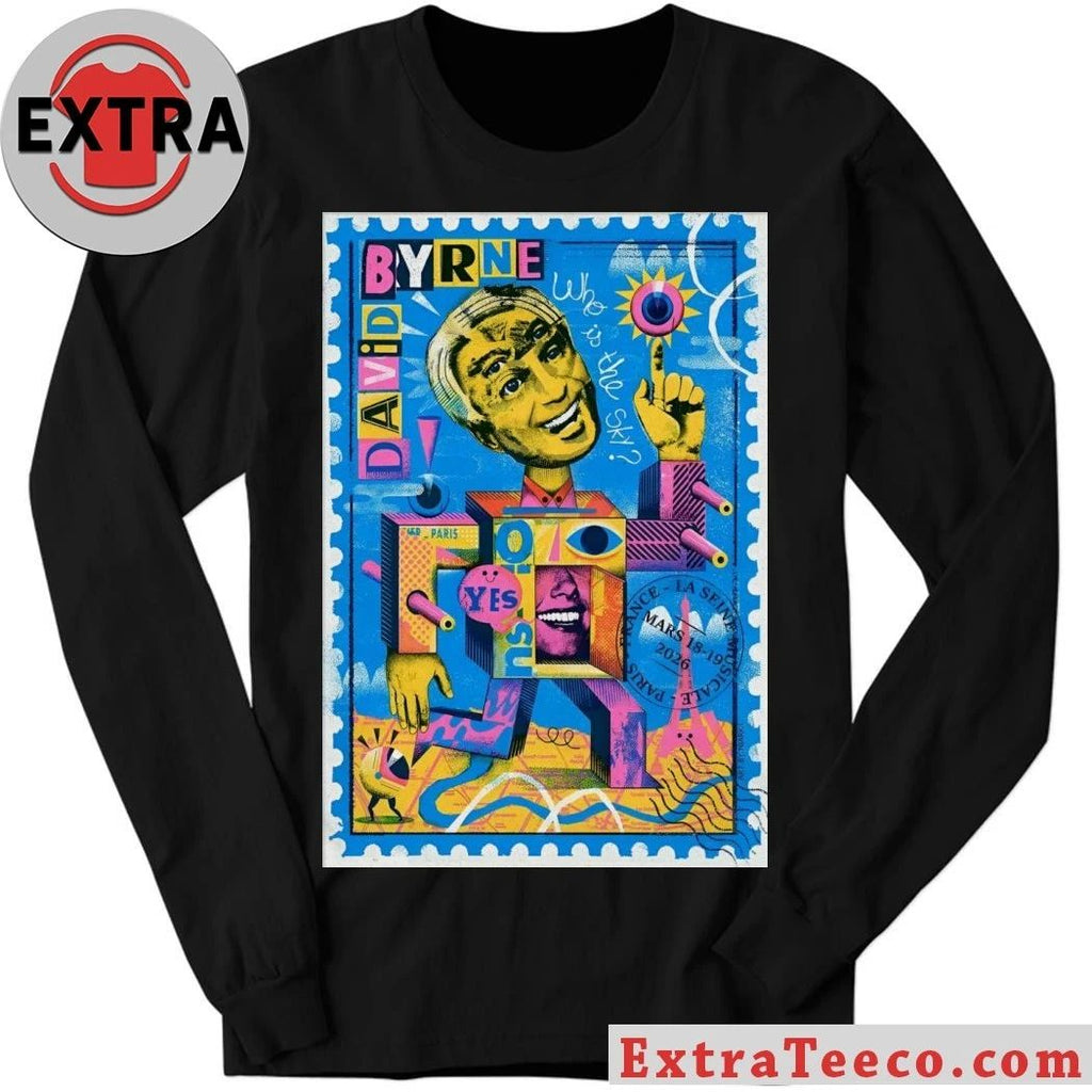 David Byrne Paris France March 18-19 2026 La Grande Seine Tour Poster Shirt