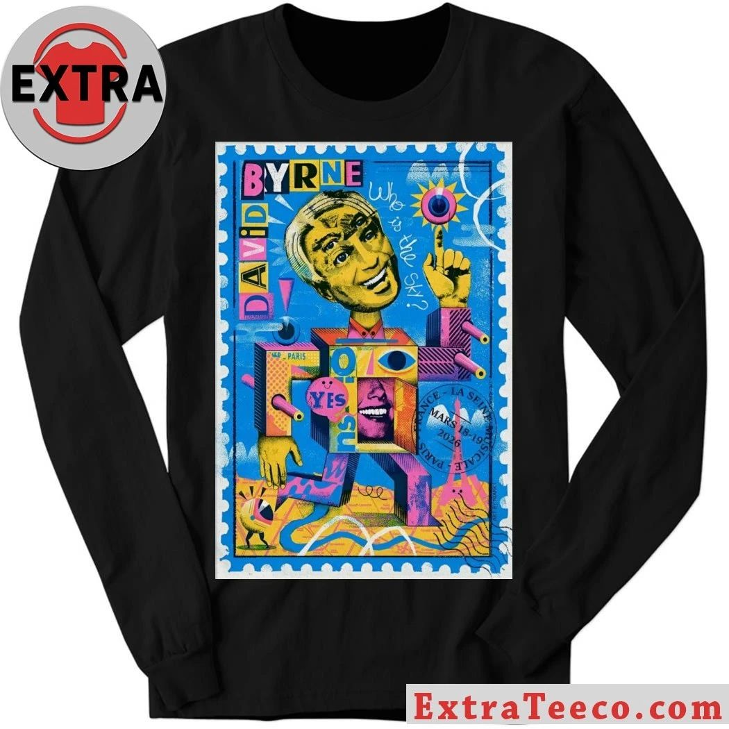David Byrne Paris France March 18-19 2026 La Grande Seine Tour Poster Shirt