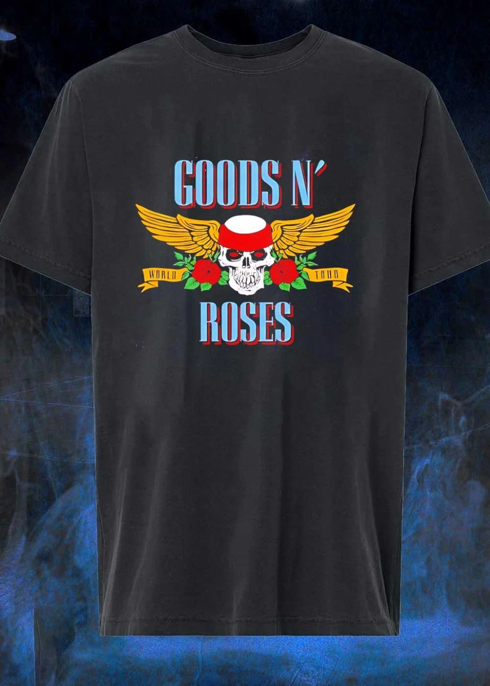 Goods N Roses World Tour Skull Wing T-Shirt