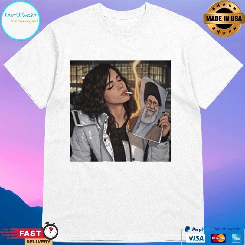 Khamenei In Ashes Cigarette Of Rebellion Iran Revolution T-shirts