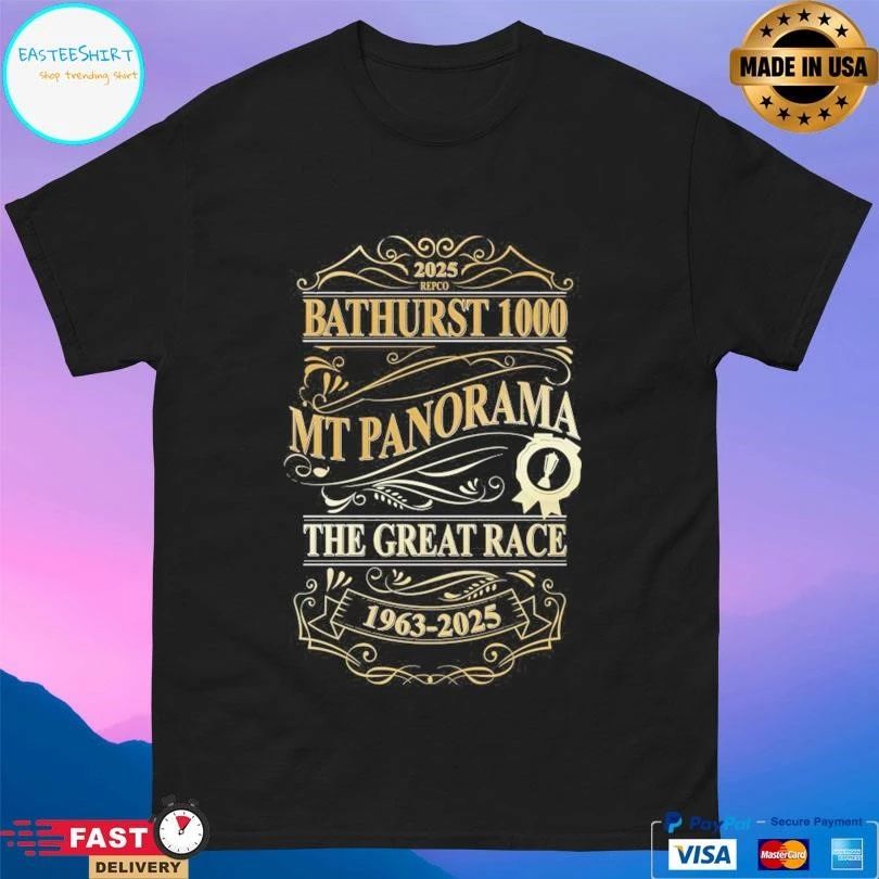 Bathurst 1000 Mt Panorama The Great Race 1963-2025 T-shirts