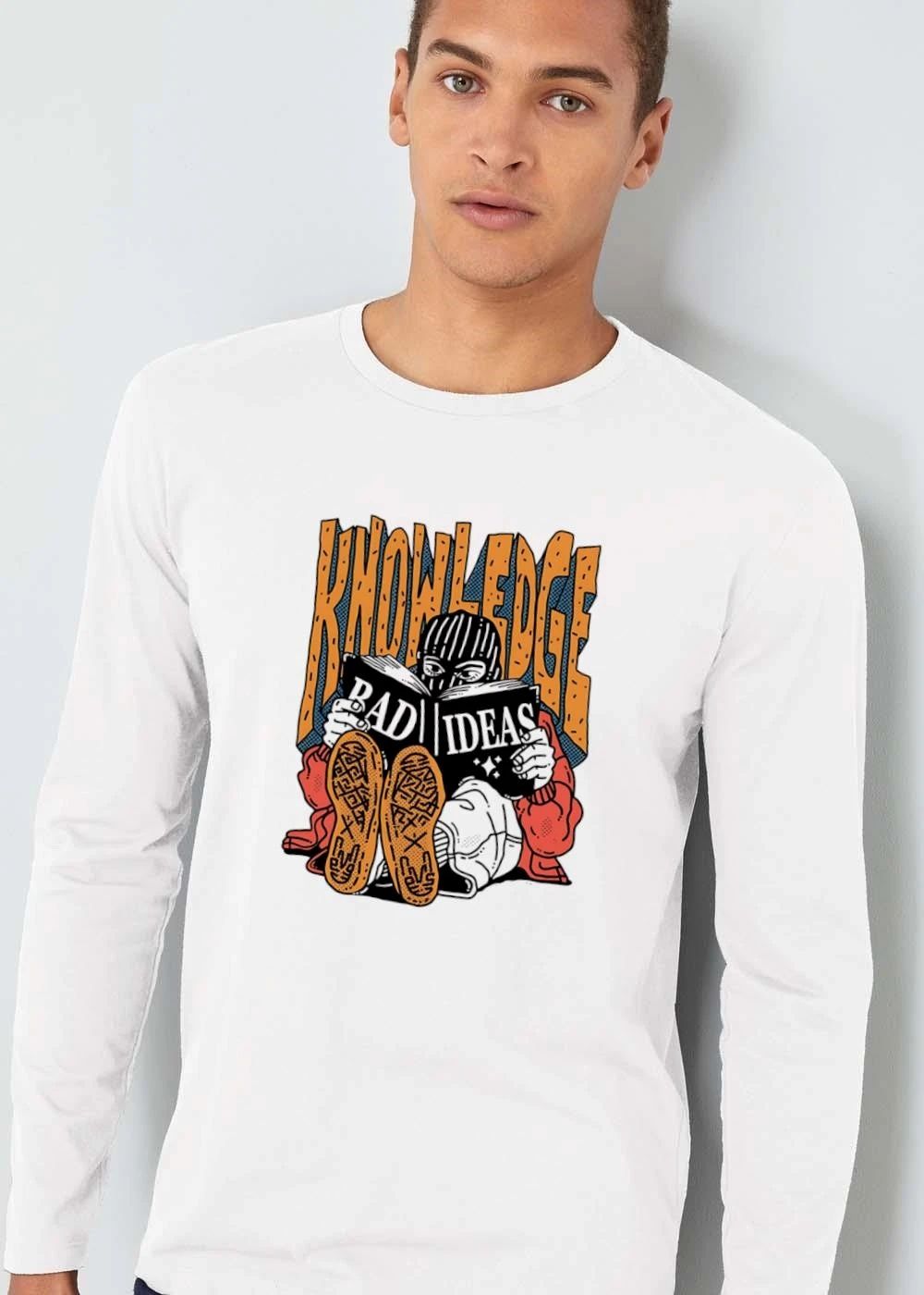 Knowledge Bad Ideas Elyski Balaclava Figure Reading Book Shoe Soles Halftone Cartoon shirt
