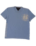 Tommy Hilfiger Mens Slim Fit Graphic T-Shirt Top 2XL Blue Cotton DH06