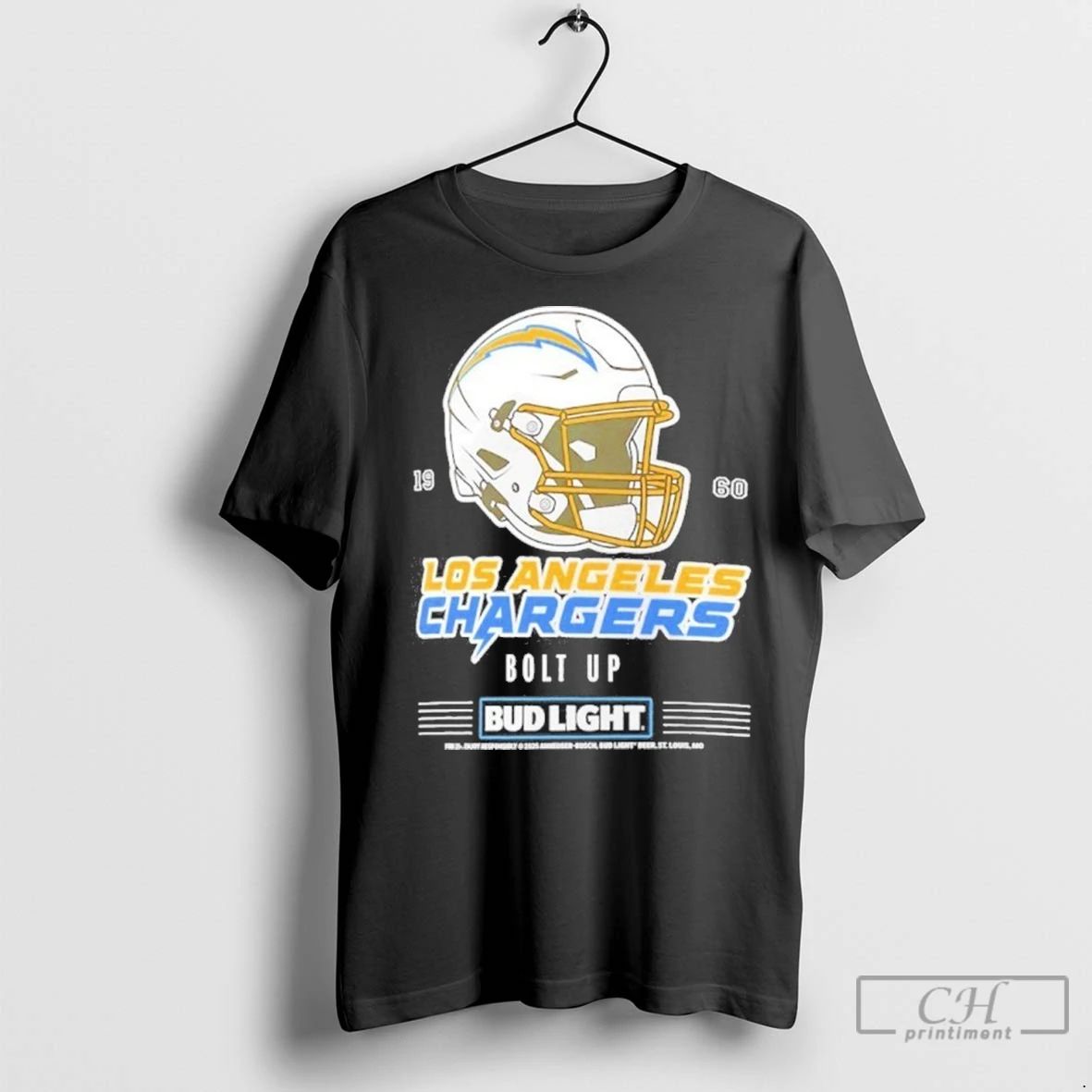 Premium Bud Light X Los Angeles Chargers Bolt Up Helmet