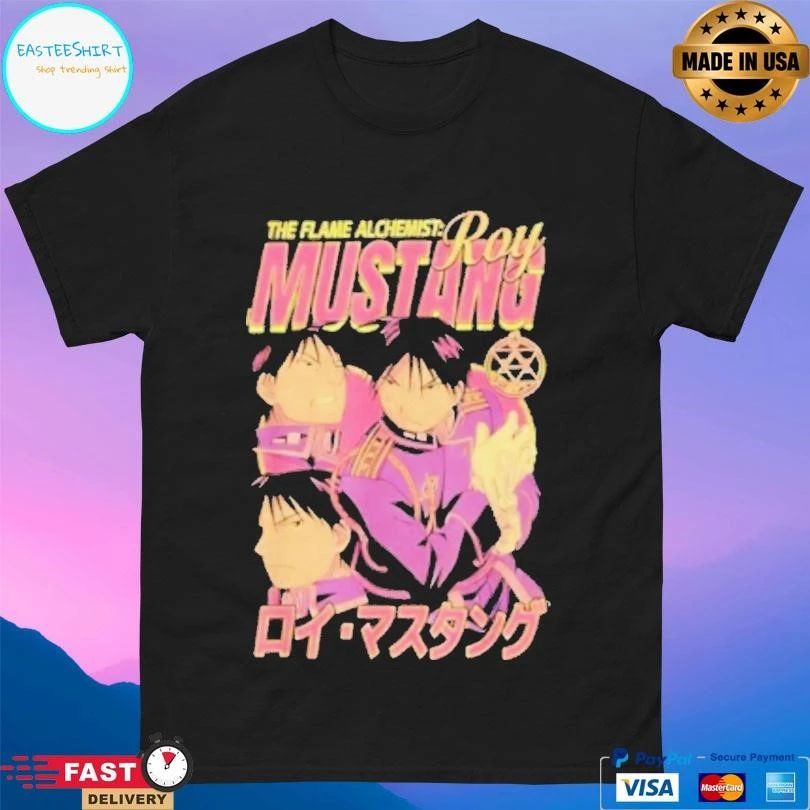 The Flame Alchemist Roy Mustang Collage Anime T-shirts