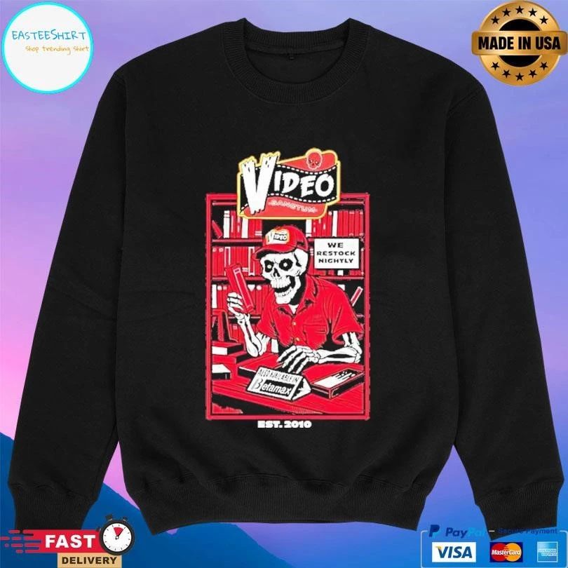 Video Sanctum We Restock Nightly Also Available In Betamax Skeleton T-shirts
