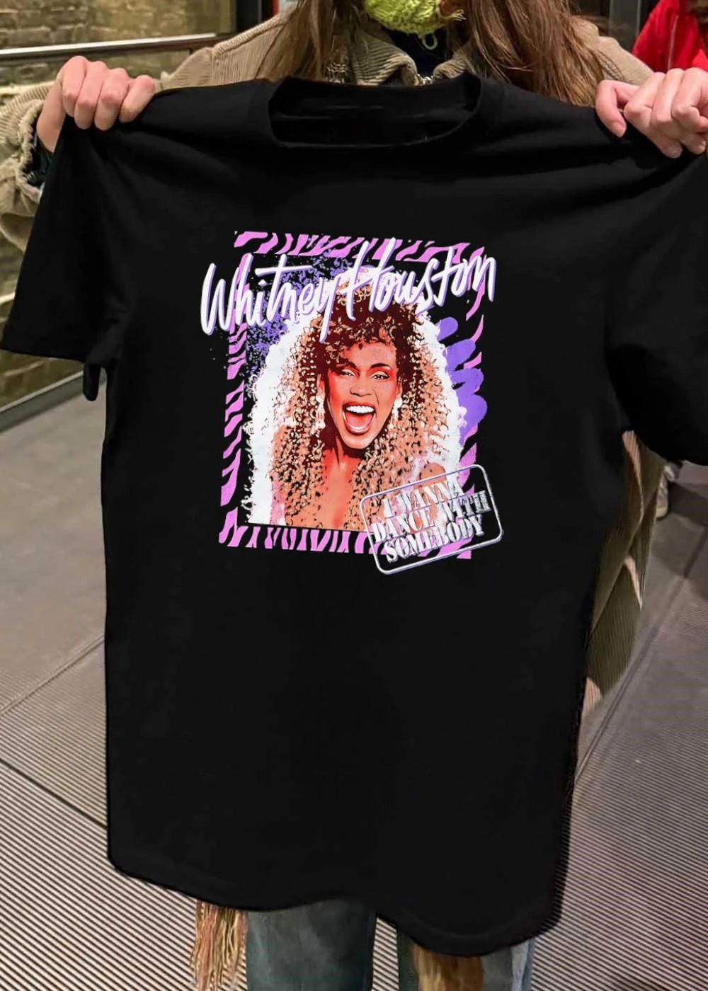 Whitney Houston Singing I Wanna Dance With Somebody T-Shirt