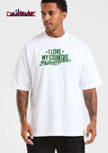 I Love My Country Philadelphia Green Stars Cursive Overlapping Lettering shirt