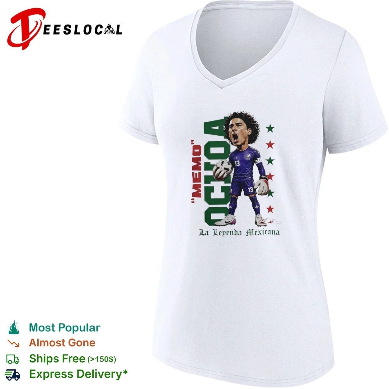 Memo Ochoa Mexico National Team La Leyenda Mexicana T-shirt
