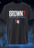 Philadelphia 76ers Fan Apparel Brown 7 shirt